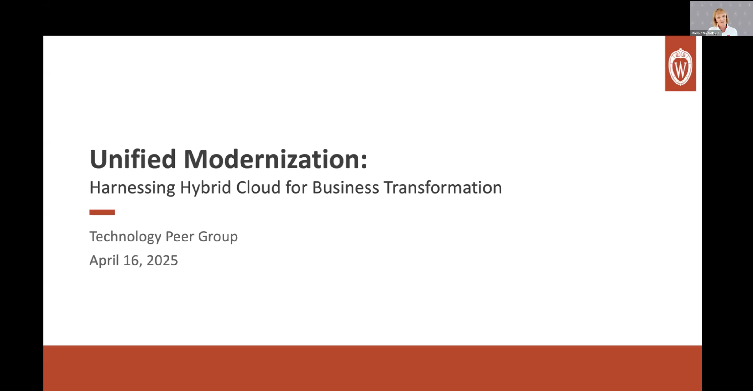 1. Full Event Recording: Unified Modernization: Harnessing Hybrid Cloud for Business Transformation thumbnail